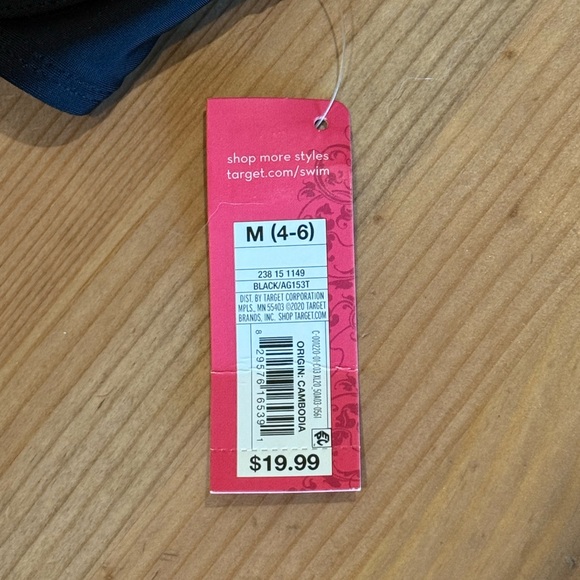 Black Wired Swim Bikini Top NWT - Picture 5 of 5